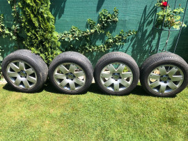 Jante originale din aluminiu R16 VW + anvelope Bridgestone Runflat –