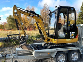2013 Mini excavator CAT 301.7D + trailer transport