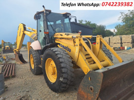 Buldoexcavator Komatsu 93S, an 2014, AC, antibalans, stare impecabila