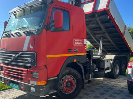 Camion Volvo fh420 basculabil cu macara ridica 8tone