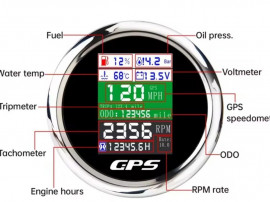 Ceas indicator vitezometru bord turometru moto, cross, atv, barca