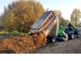 Remorca monoax pentru strangerea frunzelor ForeSTeel