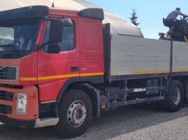 Autocamion Volvo FM 62 RB Schwarzmuller, cu macara hidraulica tip HIAB