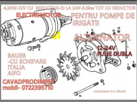 Alternator si electromotor Aifo sisteme irigatii Bauer noi