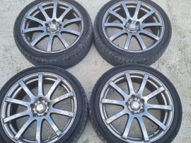 Jante aliaj R18 x 7 1/2JJ cu cauciucuri 225/40ZR18 Tourador + inele