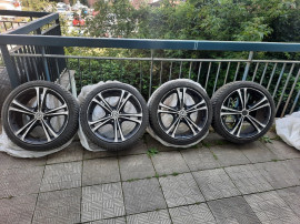 Jante R18 , 5 X112, 8JX18H2 cu cauciucuri Bridgestone 225/40