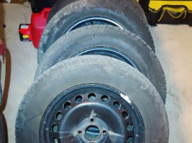 Jante Dacia Renault 4*100 R15 cu anvelope Continental 195/65R15