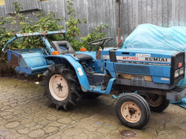 Tractoare Kubota B 6000 4wd și Mitsubishi MT 1401 2wd, 2 cu freza