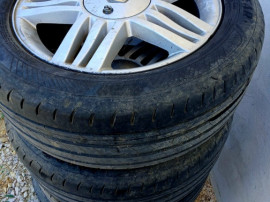 4 Jante aliaj 4x100 pe 16" cu anvelope vara 205/55/16.