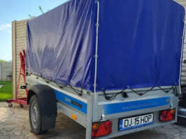 Remorca 750 kg FARO Polonia 236x125x149 ALKO cu prelata inmatriculata
