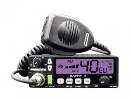Statie radio CB PRESIDENT BARRY II + ASC 42122, 12 V/24 V, roger beep