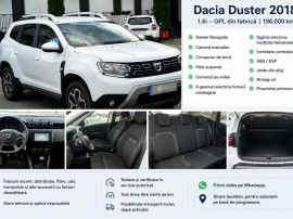 Dacia duster,2018,1.6gpl,navi,cameră,leduri,jante,proprietar