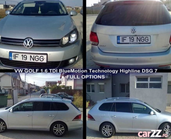 VW GOLF VI - 1,6 TDI BlueMotion Technology Highline DSG 7